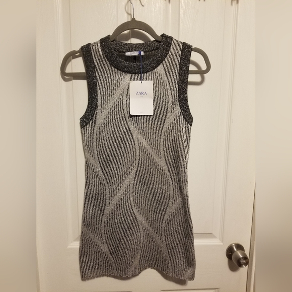 Zara Tops - NWT Zara Basic Metalic Top Women's Size Small